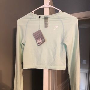 Gymshark Vital Seamless Long Sleeve in sea foam
